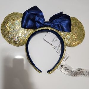 Disney Mickey Minnie Ears 50th Anniversary Gold NWT